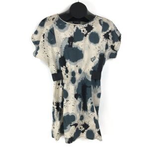 Angie Belted Scoop Neck Dress Women’s Size Medium Short Sleeves Smocked Waist